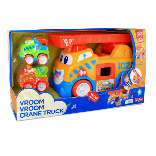 Hap-P-Kid Little Learner Vroom Vroom Crane Truck