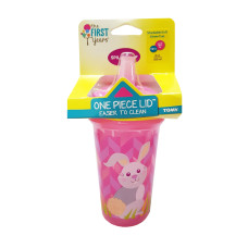 THE FIRST YEARS Stackable 9oz Soft Straw Cup - Rabbit