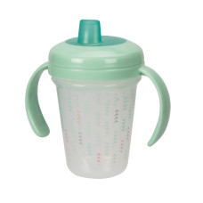 THE FIRST YEARS Stackable 7oz Soft Spout Trainer Cup - Green Pattern