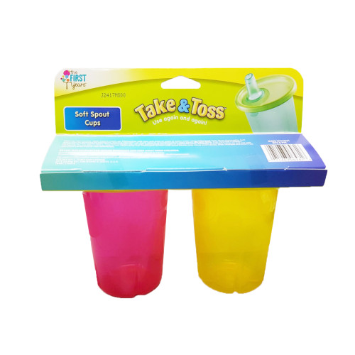 THE FIRST YEARS Take And Toss 10oz Soft Spout Cups -2pk