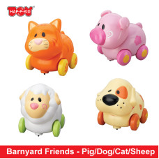 Hap-P-Kid Little Learner Barnyard Friends - Pig/Dog/Cat/Sheep