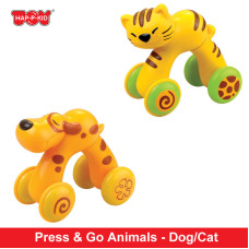 Hap-P-Kid Little Learner Press & Go Animals - Dog/Cat