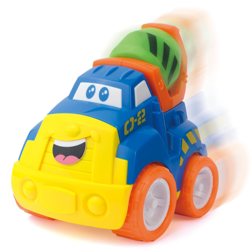 Hap-P-Kid Little Learner Race Along Truck (Cement Truck/Bulldozer/Excavator/Dump Truck)